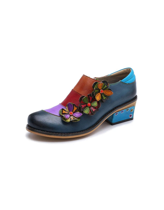 Contrast Color Handmade Stylish Oxford Shoes Ada Fashion