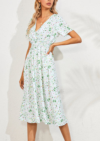 Elegant Light Blue Slim Long Dress Summer LY1960