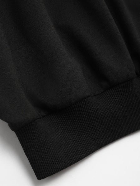 Plus Size Pattern Kangaroo Pocket Print Loose Sweatshirt\u0026Hoodie AT9034