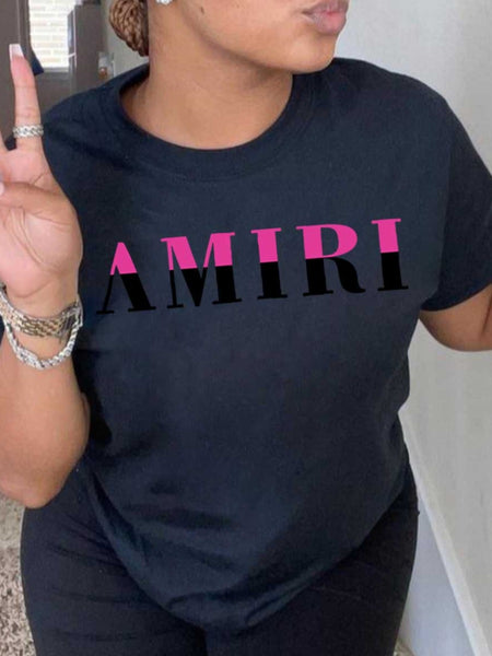 Cartoon Letter Print Sweatshirt AR7047