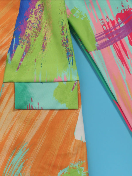 Plus Size Tie Dye Pocket Design Blazer AC2027