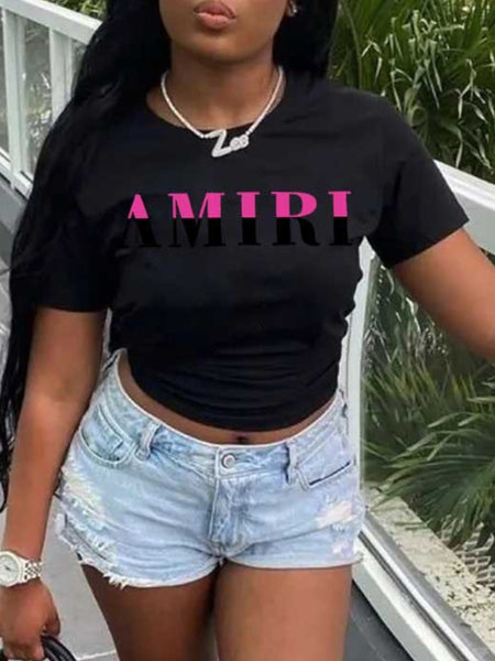 Cartoon Letter Print Sweatshirt AR7047