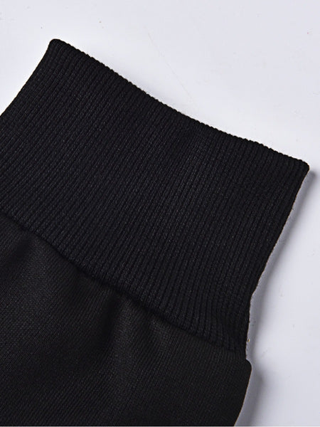 Figure Letter Print Kangaroo Pocket Hoodie BO214