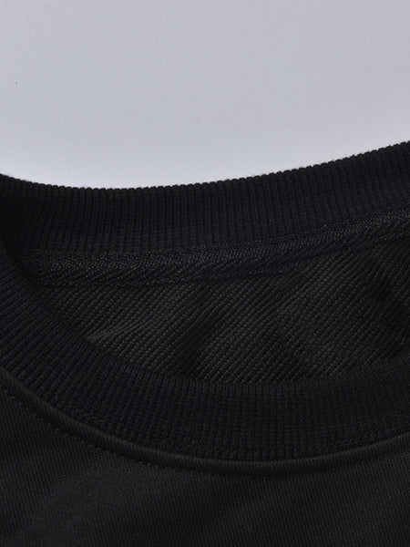 Plus Size Dropped Shoulder Letter Print Sweatshirt AR3078