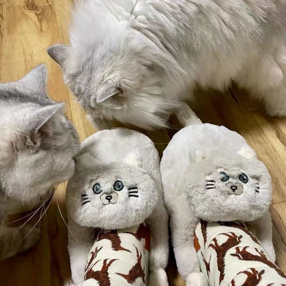 Kitty Home Slippers - Furdela