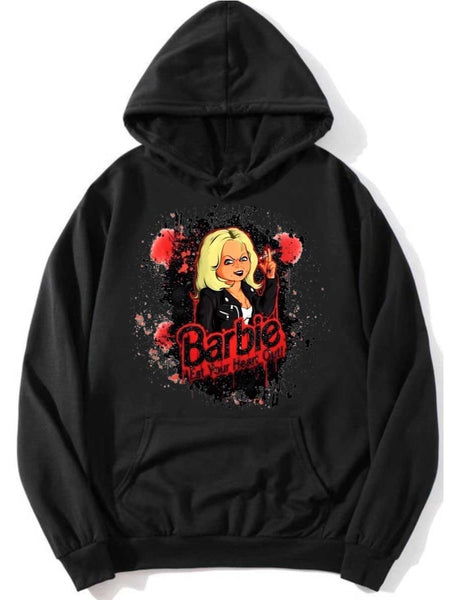 Plus Size Figure Letter Print Kangaroo Pocket Hoodie AC2024