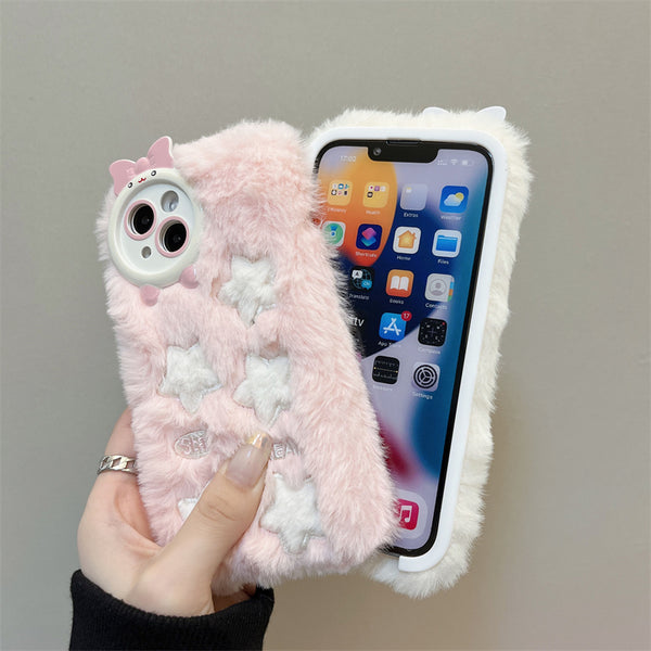 Fluffy Pastel Star Phone Case