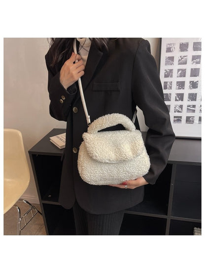 Plush Casual Simple Cross Body Shoulder Bags OT65