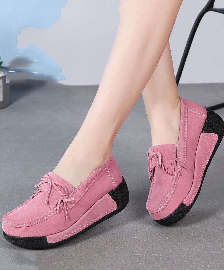 Pink High Wedge Heels Shoes Wedge Fitted High Wedge Heels Shoes LY0165