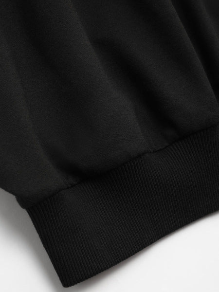 Drawstring Pattern Kangaroo Pocket Print Loose Hoodie BO50113 Furdela