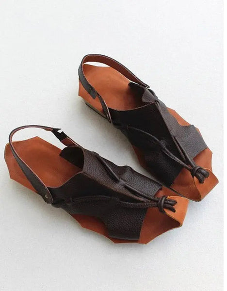Summer Vintage Flat Sandals Slingback Ada Fashion