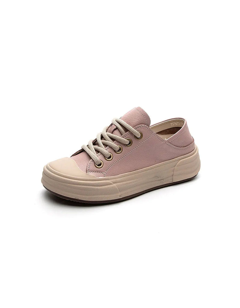 Versatile Casual Leather Sneakers for Women Ada Fashion