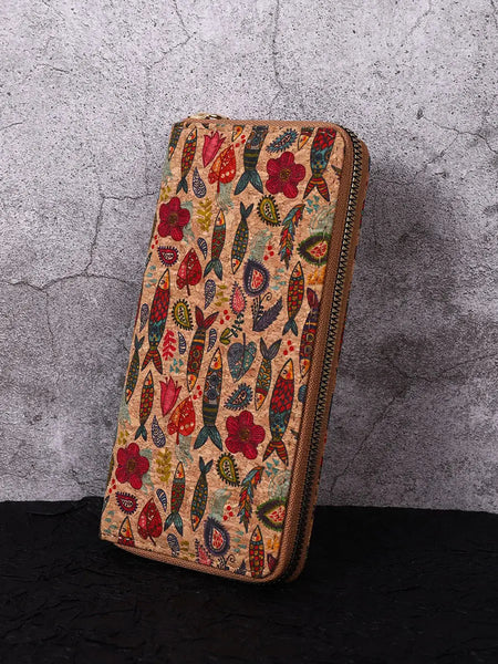 Vintage Flower Spliced Multifunction Bag Wallet Ada Fashion