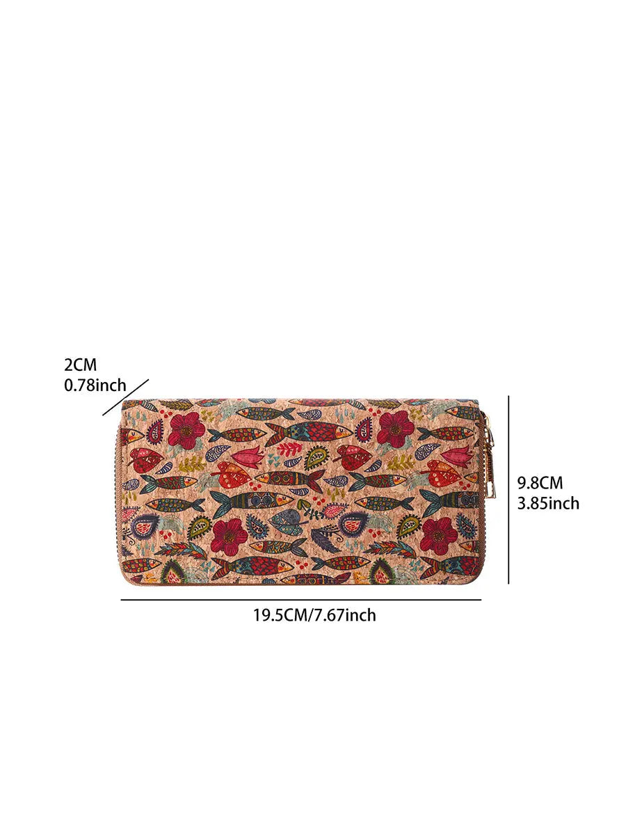 Vintage Flower Spliced Multifunction Bag Wallet Ada Fashion