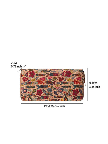 Vintage Flower Spliced Multifunction Bag Wallet Ada Fashion