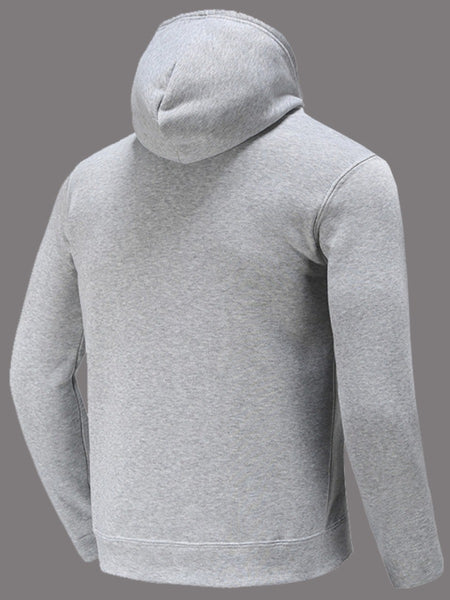 Just Do It Letter Print Kangaroo Pocket Print Hoodie AR501