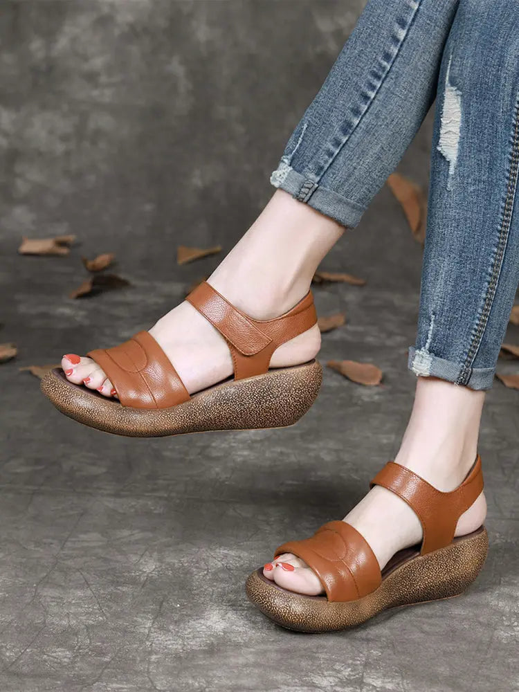 Wedge Heel Retro Summer Women's Sandals Ada Fashion