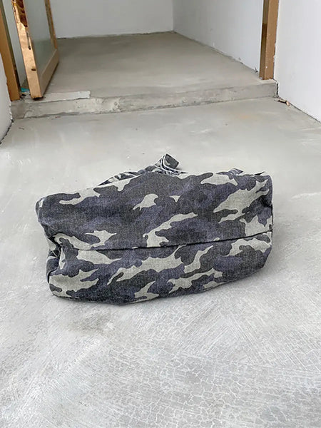 Women Artsy Camouflage Washed Shoulder Bag Crossbody Bag Ada Fashion