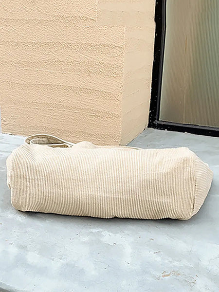 Women Casual Solid Large Corduroy Shoulder Bag Ada Fashion