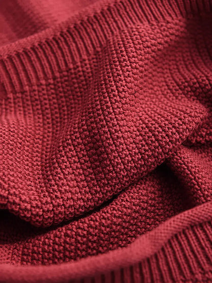 Women Spring Vintage Patch Spliced Knitted Sweater Ada Fashion