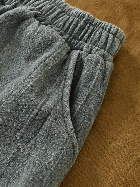 Women Vintage Winter Tie-dye Fleece-lined Harem Pants Ada Fashion