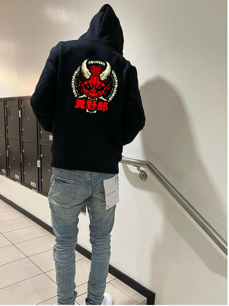 Men Halloween Clown Letter Print Kangaroo Pocket Hoodie AT9013