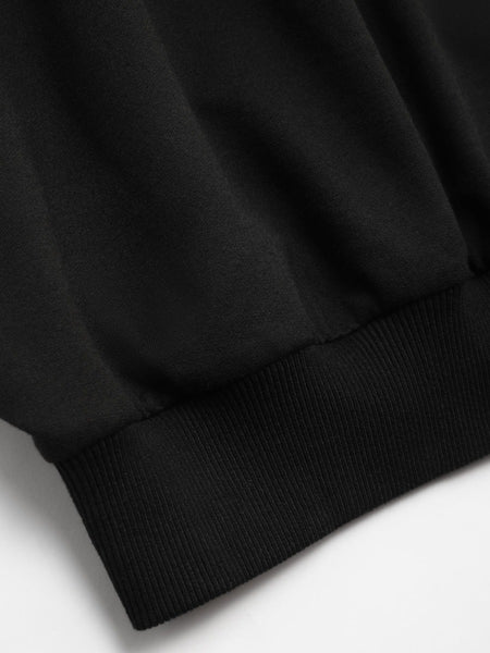 Plus Size Figure Letter Print Sweatshirt AR5032