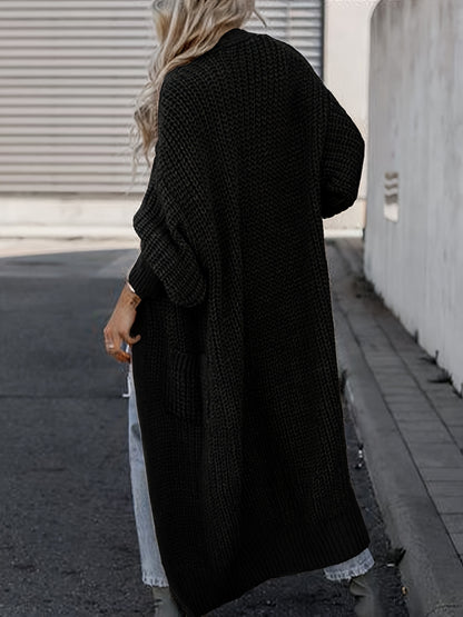 Solid Open Front Pocket Cardigan DN6321 Furdela