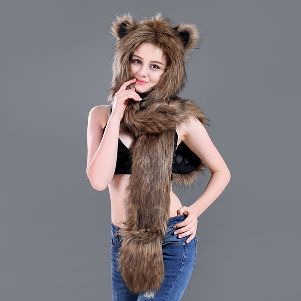 Women Anime Spirit Animal Hood TH4257 Furdela