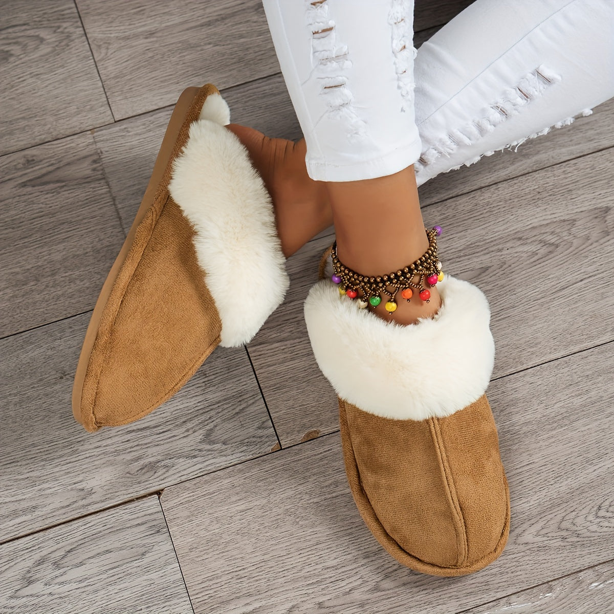 Women's Fluffy Furry Slippers RG7412 Furdela