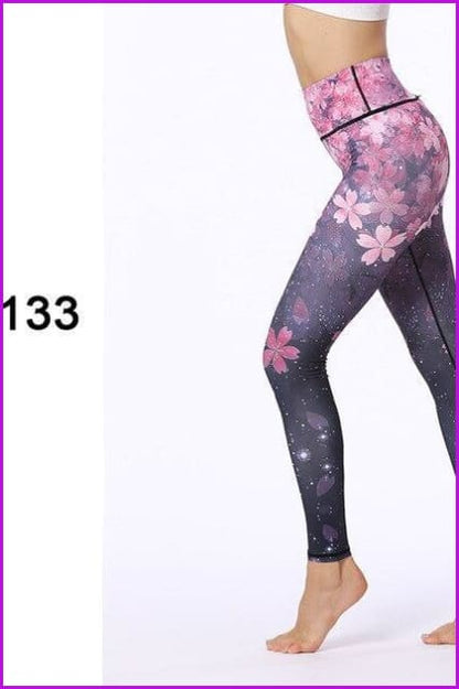 Athletic Sport Gym Leggings Yoga Pants DE129 - Furdela