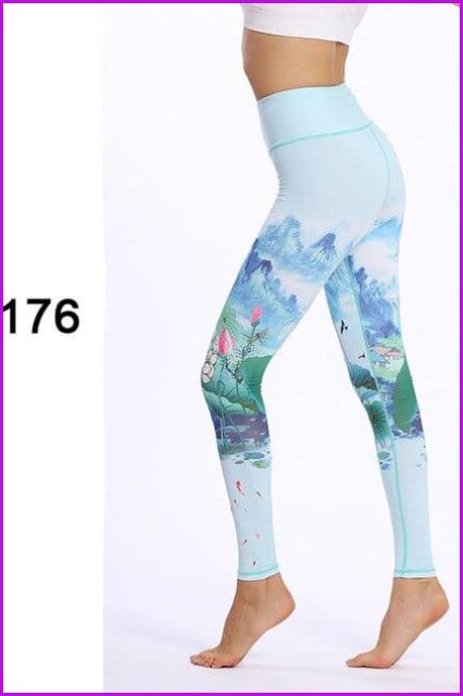 Athletic Sport Gym Leggings Yoga Pants DE129 - Furdela