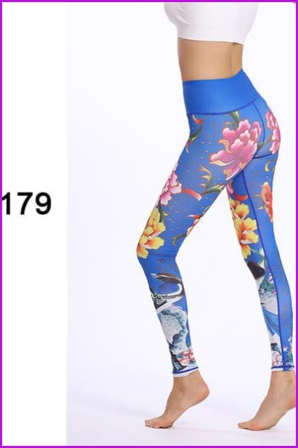 Athletic Sport Gym Leggings Yoga Pants DE129 - Furdela