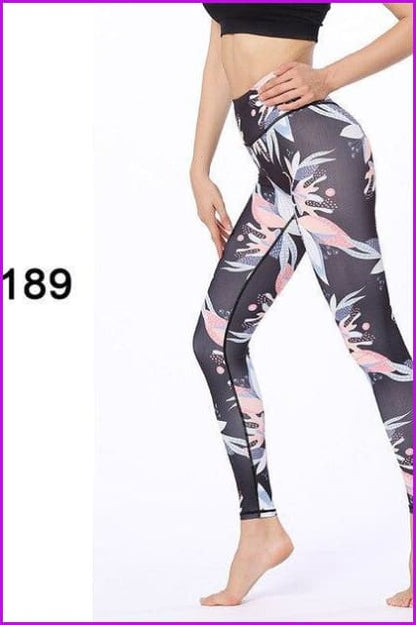 Athletic Sport Gym Leggings Yoga Pants DE129 - Furdela