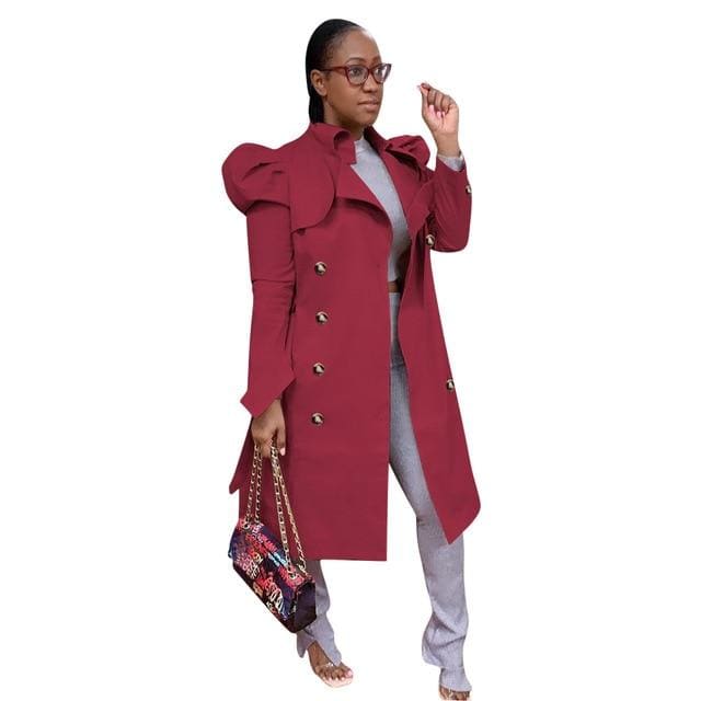 Autumn Trench Women Long Jacket F2680 - Furdela