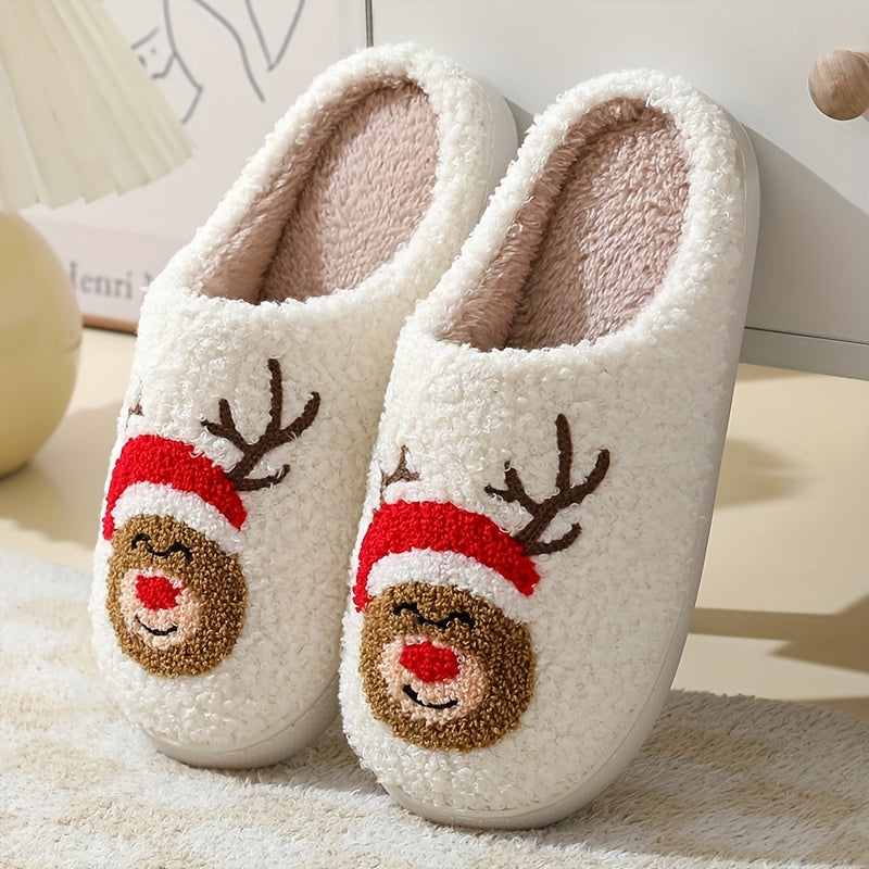 Christmas Tree Pattern Fuzzy Slippers DR6521 Furdela