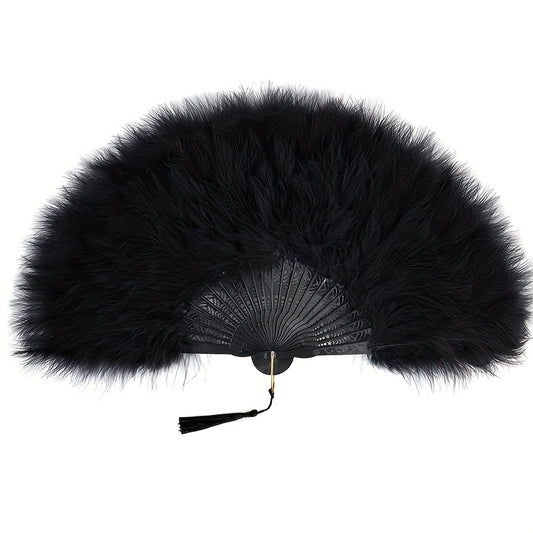 Vintage Marabou Feather Fan EG5703 Furdela