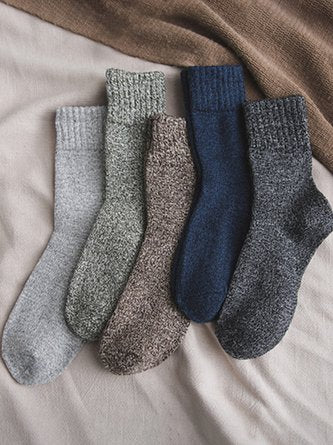 1 Pcs Casual Plain Socks Everyday Basic Accessories VT32