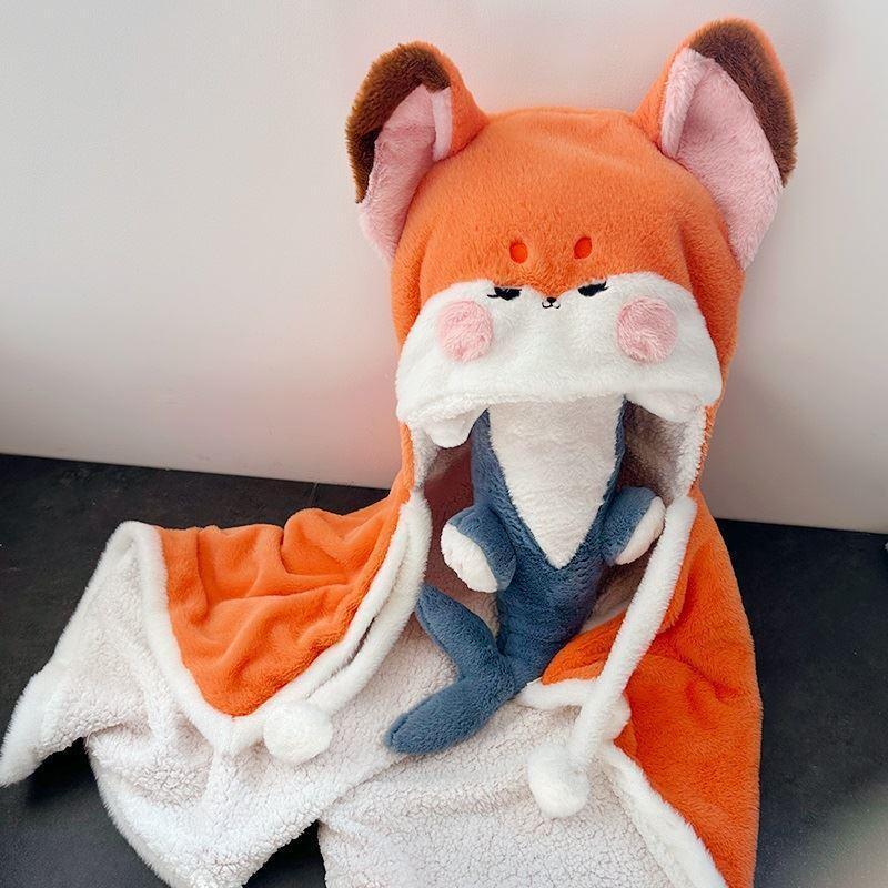 Kawaii Fox Fleece Winter Cape ME54 - Furdela