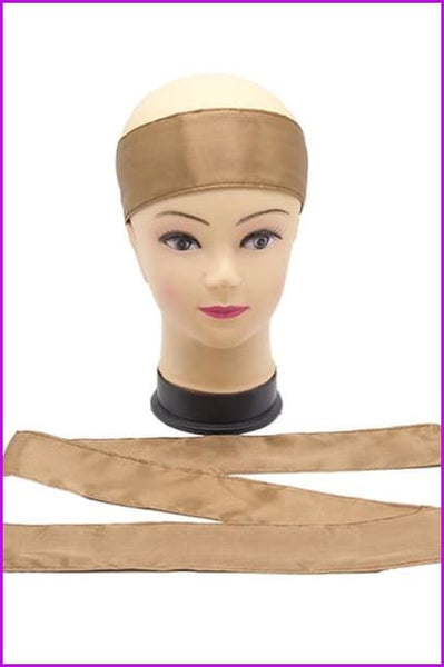 Blank No Logo Satin Hair Silk Head Wrap Tie - Furdela