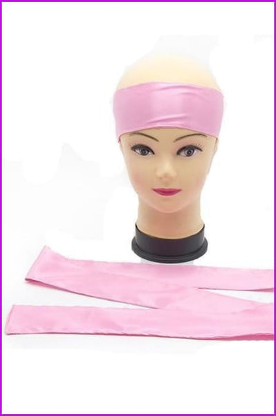 Blank No Logo Satin Hair Silk Head Wrap Tie - Furdela