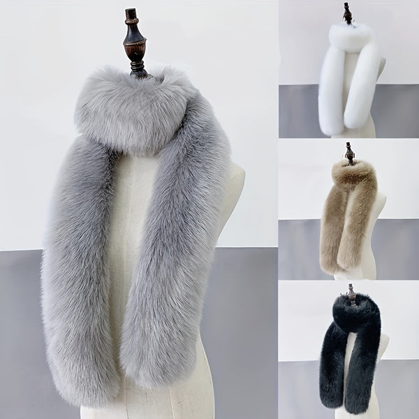 Faux Fox Fur Scarf Soft Windproof Scarf RY5749 Furdela