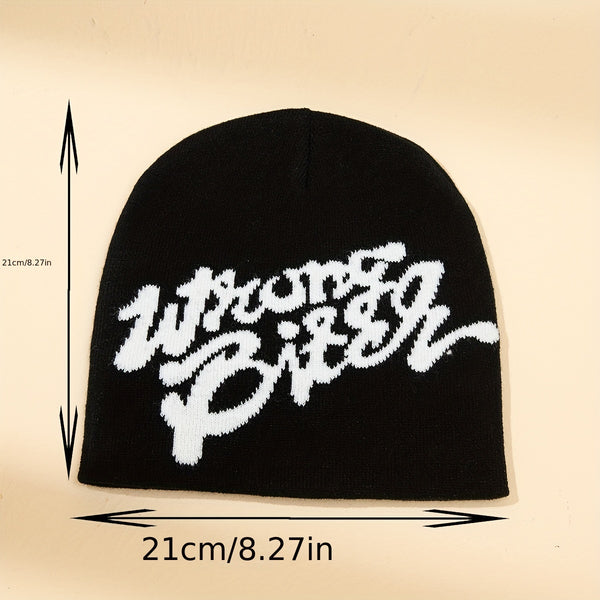 Y2K Letter Jacquard Beanie EH4018 Furdela