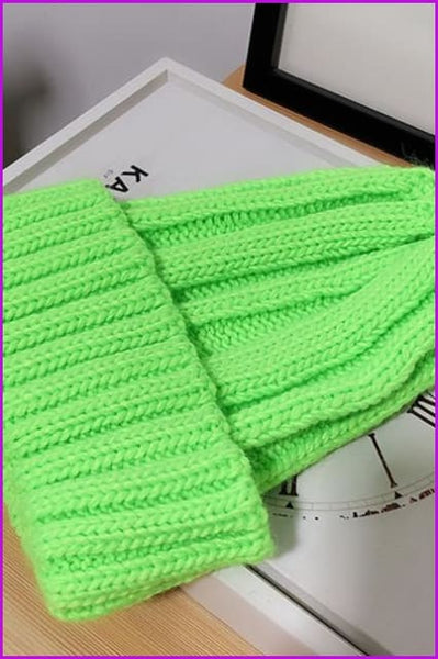 Candy Color Knitting Hat F287 - Furdela