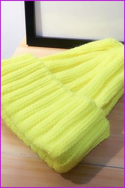 Candy Color Knitting Hat F287 - Furdela