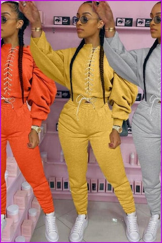 Casual Tracksuit Women 2 Piece Set F1238 - Furdela