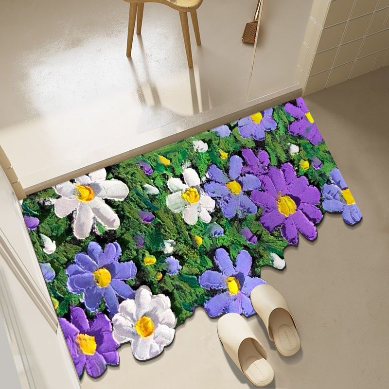 Diatom mud oil painting foot mat bathroom mat