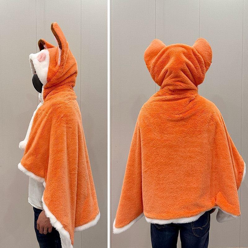 Kawaii Fox Fleece Winter Cape ME54 - Furdela