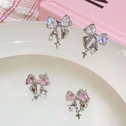 Crystal Bow Earrings