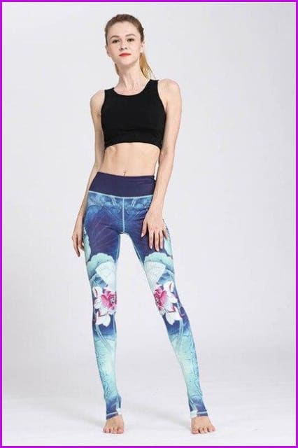 Chinese Style Leggings High Waist Skinny Pant DE118 - Furdela